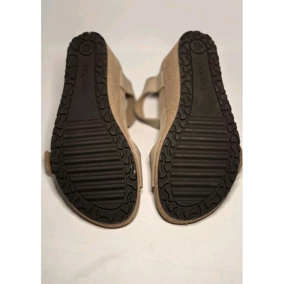 Birkenstock Papillio Soley Sandstone Suede Sandal Platform Wedge Sz EU 39 US 9 - Picture 8 of 10